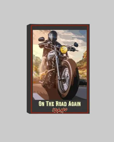 Georgia On the Road Again Motorcycle Travel Poster Live Toi Ride The Open Road