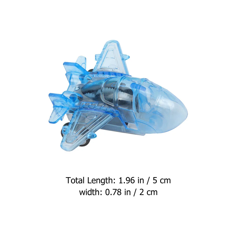 20 قطعة طائرة الاحتكاك السحب تصميم الرسوم المتحركة الشفافة للأطفال التنسيق بين اليد والعين التعليمية التراجع الطائرة الجمود #1