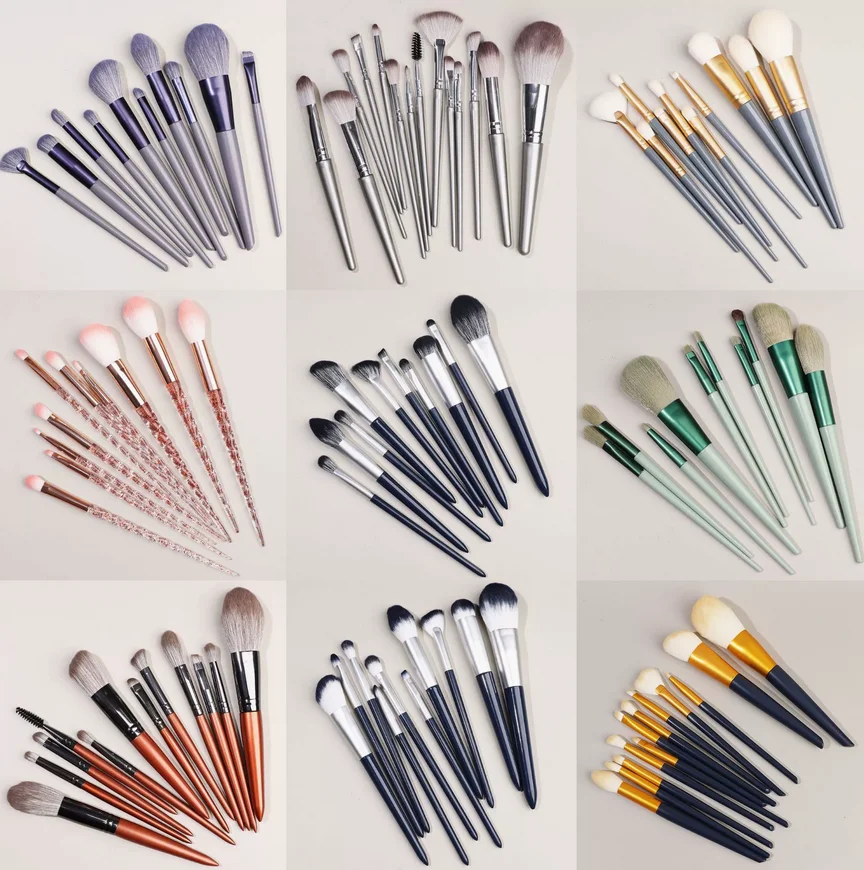 

Самый продаваемый набор кистей для макияжа: плоская кисть для тональной основы, кисть для пудры, кисть для теней, косметические инструменты, кисть для бровей, набор кистей для губ