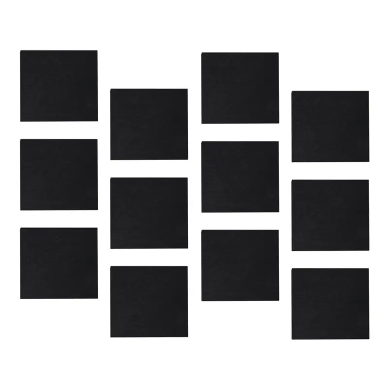 Y42A-Self-Adhesive Acoustic Panels 12 Pack,12 X 12 X 0.4 Inch Sound Proof Padding,Sound Absorbing Panel For Home