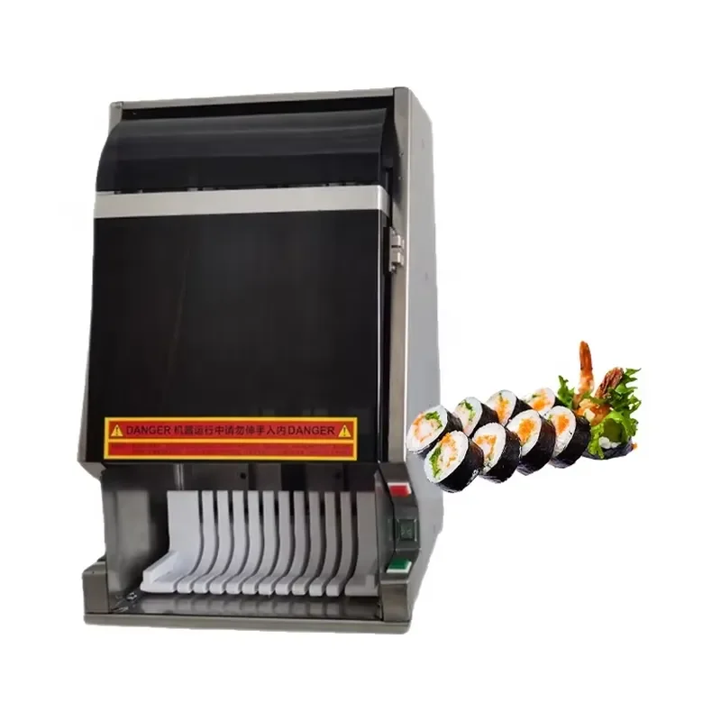 Non Electric Hand Pressed Sushi Rice Roll Making Machine for Western Restaurant with Cutting Function for Cucumber for 110V