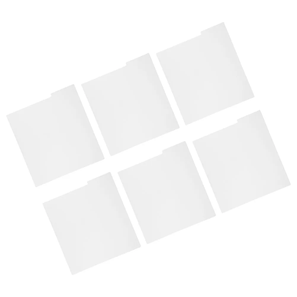 

6pcs Vinyl Record Dividers Archival Plastic Write On Index Tabs Precision Cut For Album Storage Boxes Divider Cards Organizer