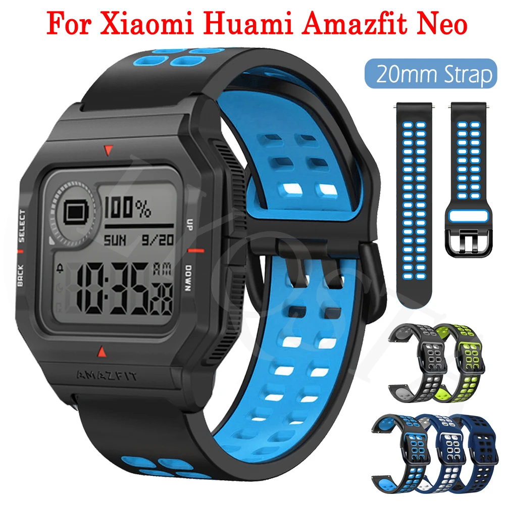 Correa para Xiaomi Huami Amazfit GTS 2 3 2e GTS2 GTS3 /GTR 42mm correa deportiva de silicona pulsera correas de reloj para Amazfit Neo/Bip