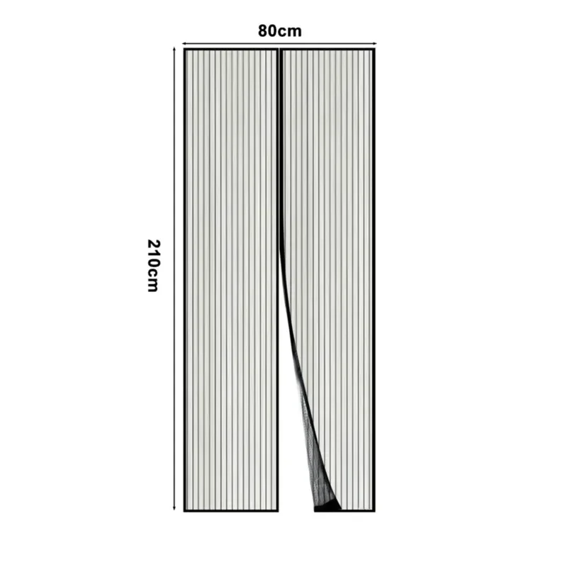 Summer Magnetic Door Curtain - Mosquito Resistant, Soft Yarn Mesh, Multiple Sizes, Easy Install for Home