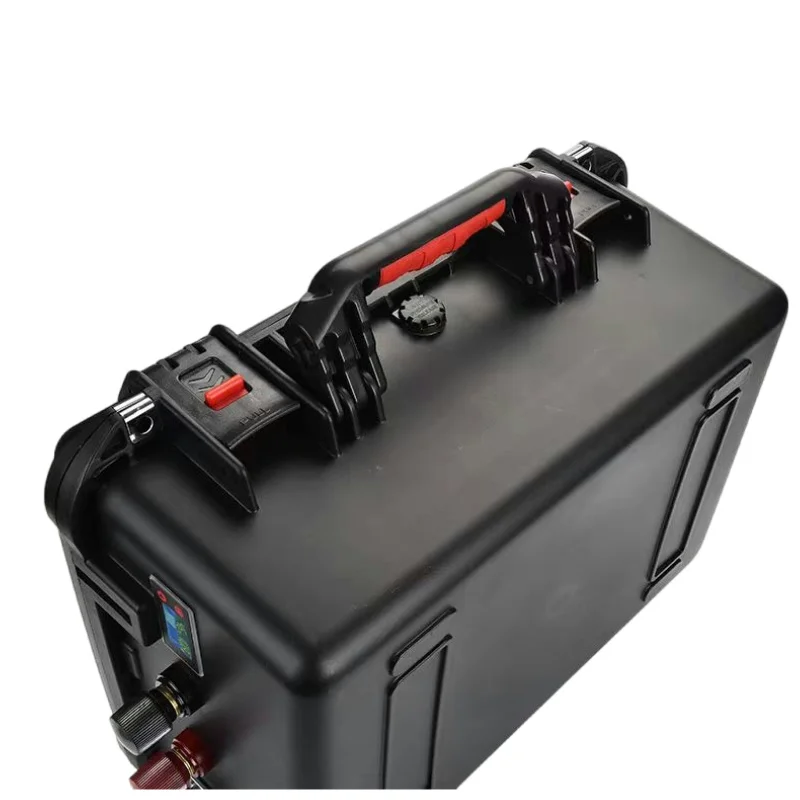 Wodoodporna bateria LiFePO4 48V z ładowarką 50Ah-200Ah do łodzi, kampera, samochodu, systemu solarnego, silnika trollingowego - wysoka pojemność 60Ah 80Ah 100Ah