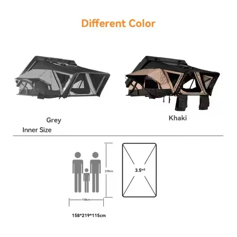 Easy Setup-Up SUV Vehicle S Hard Waterproof Family Glamping Car Rooftop Camping Outdoor Roof Top Tents 2