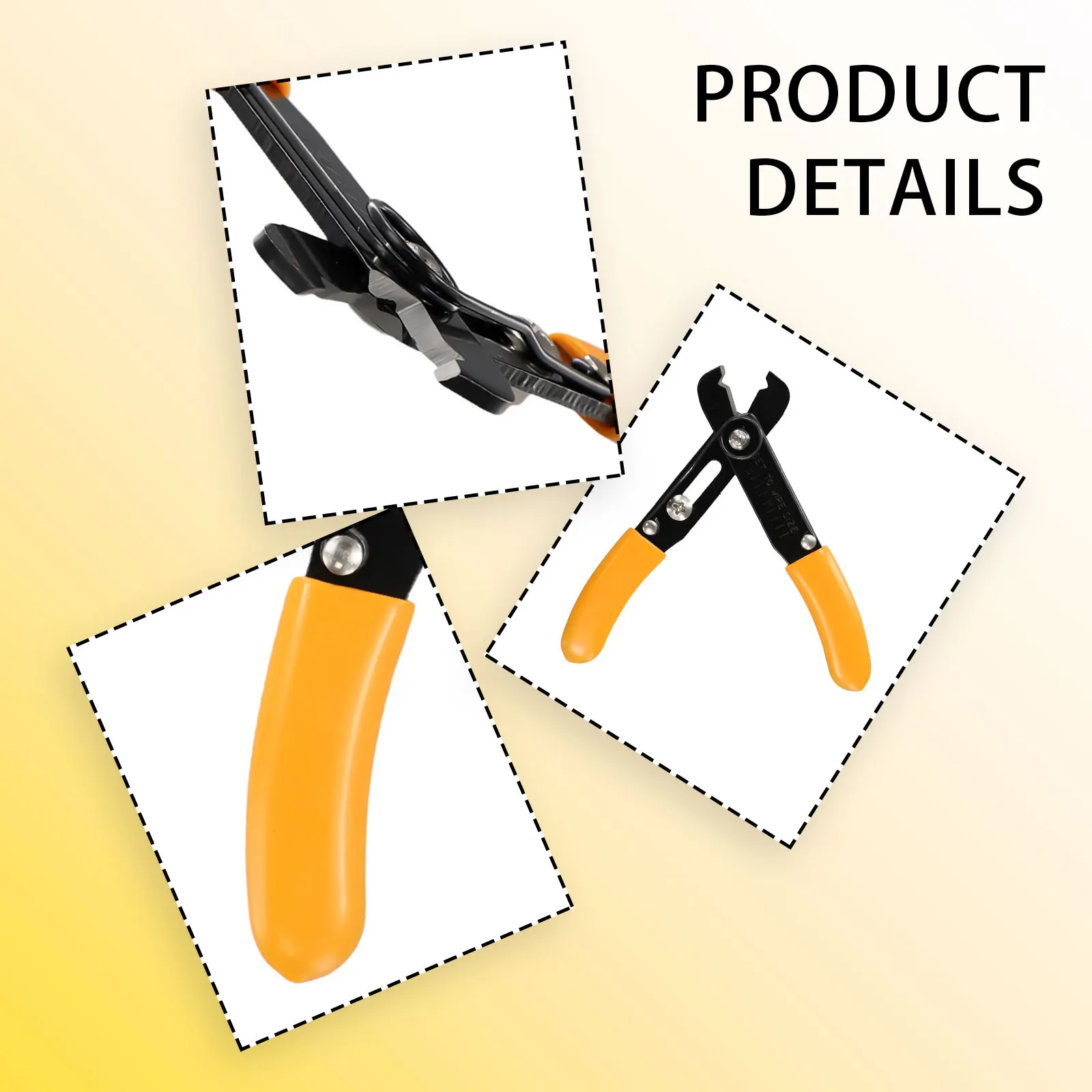 Single Hole Adjustable Wire Stripper Tool for Precise Electrical Wire Cable Stripping Without Damaging Conductor Core