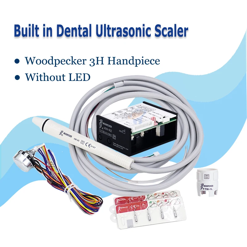 

UDS-N2 Dental Equipment Woodpecker Dental Ultrasonic Piezo Built-in Scaler Original HW-3H Detachable Handpiece Without LED