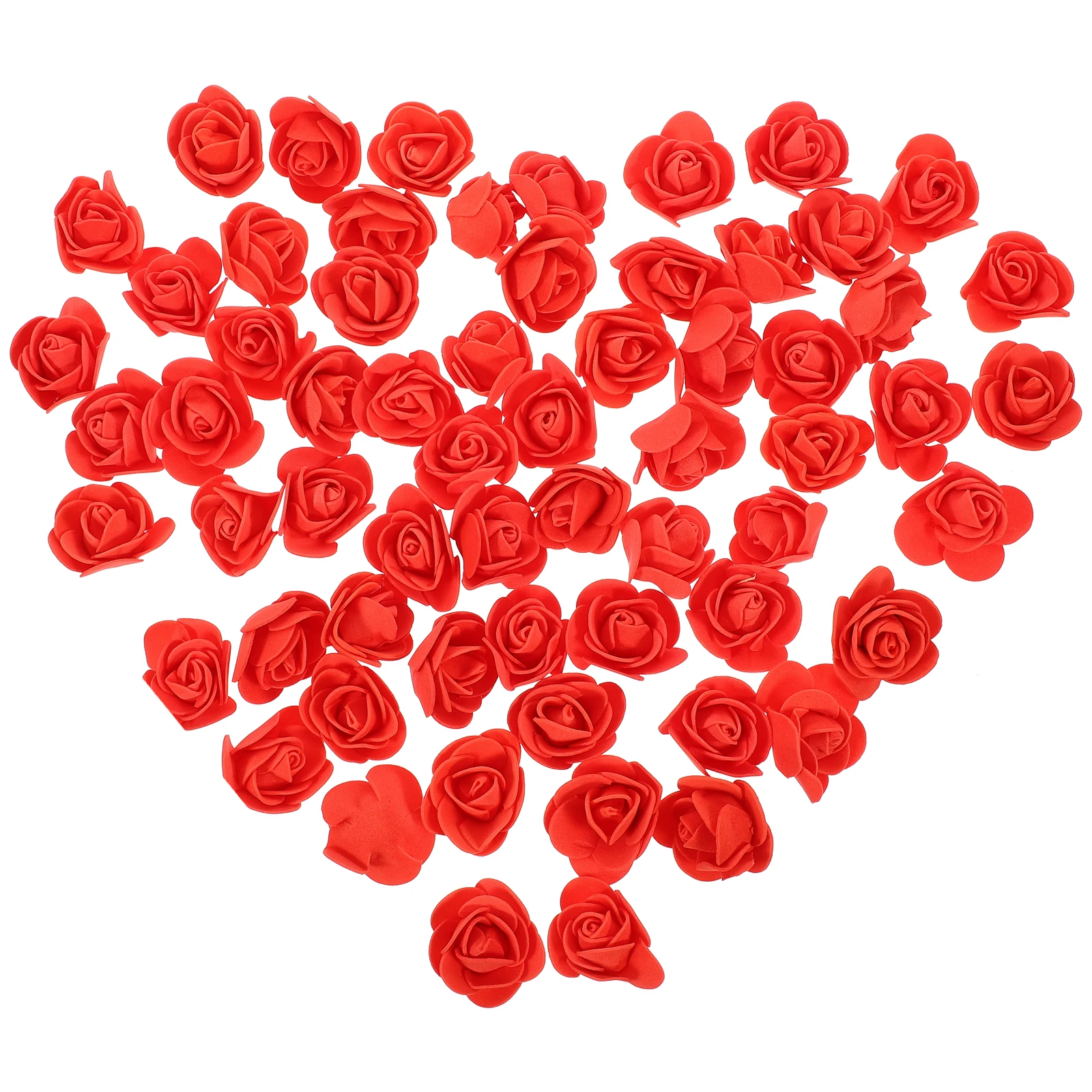 

200 Pcs Artificial Rose Heads for Crafts Decoration Faux Flowers DIY Foam Flower Bulk Wedding Party