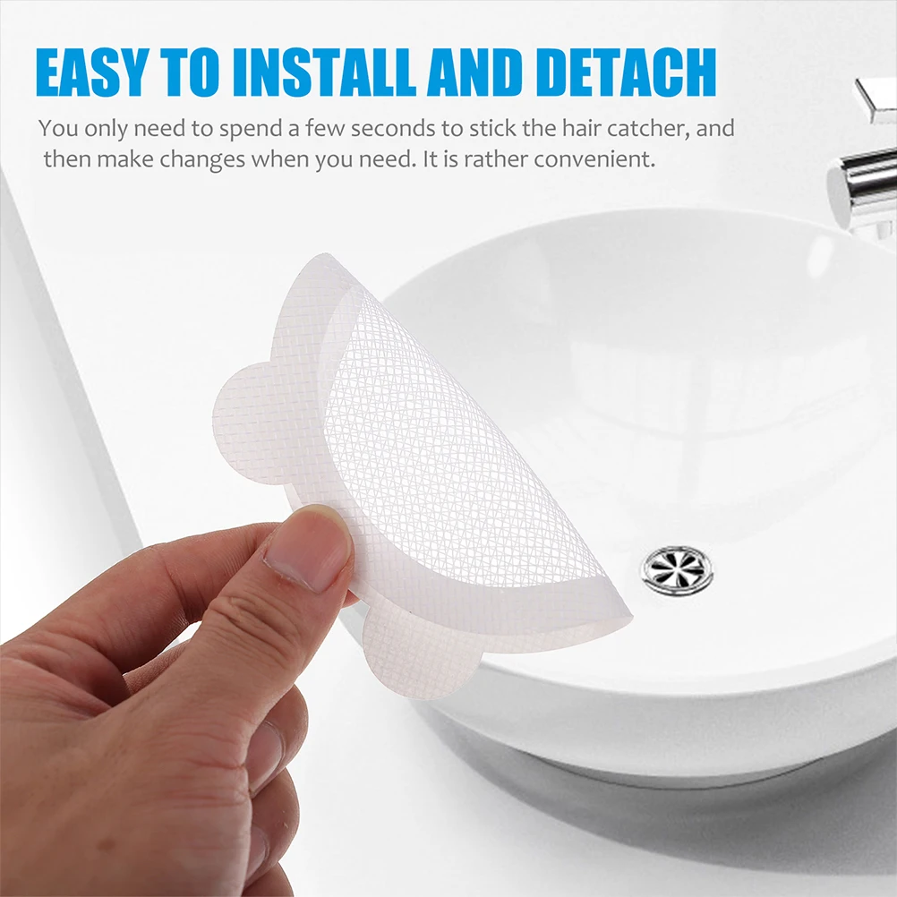 

30Pcs Disposable Sink Drain Stickers Gentle Glass Fiber Material Safe for Use in Laundry Room Floor Drain Stickers