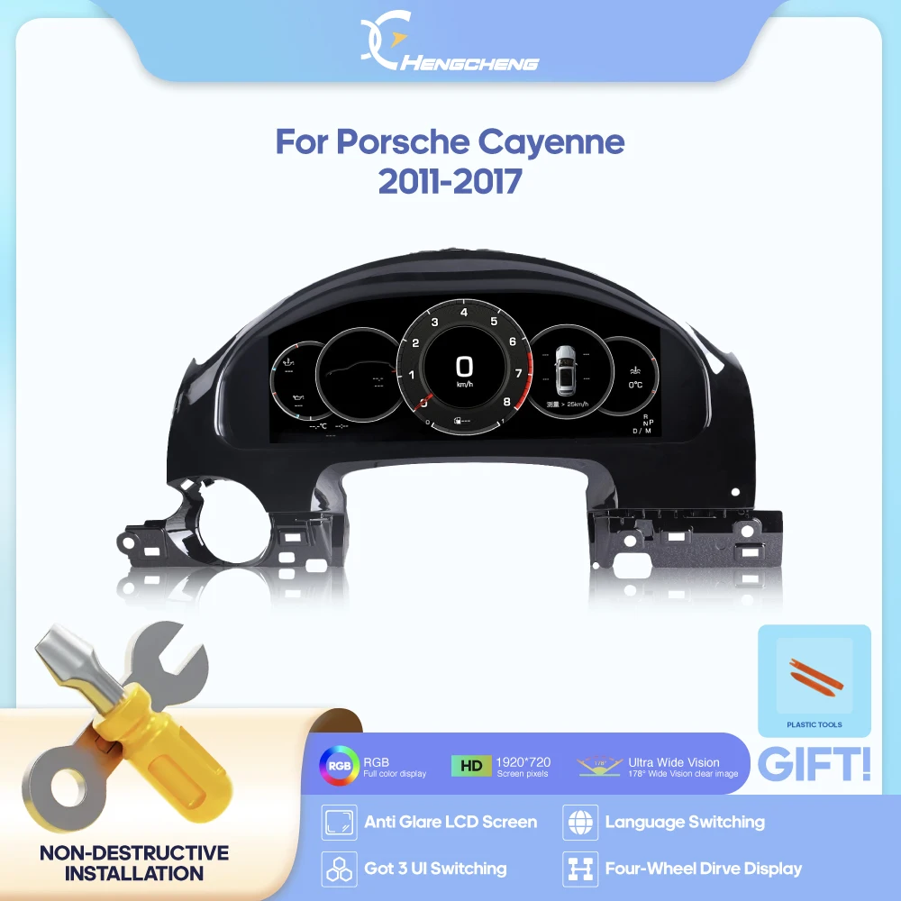 

For Porsche Cayenne 2011-2017 Digital Cluster LCD Dashboard Player Cockpit Virtual Instrument