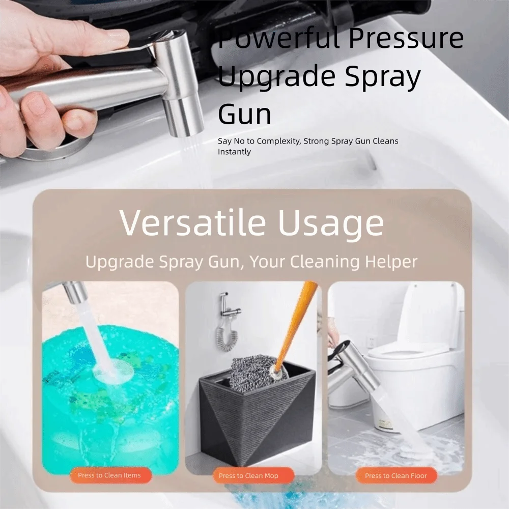 

One in Three Out Stainless Steel Faucet with Tape Anti-Leakage Washing Machine Faucet with Washing Machine Outlet