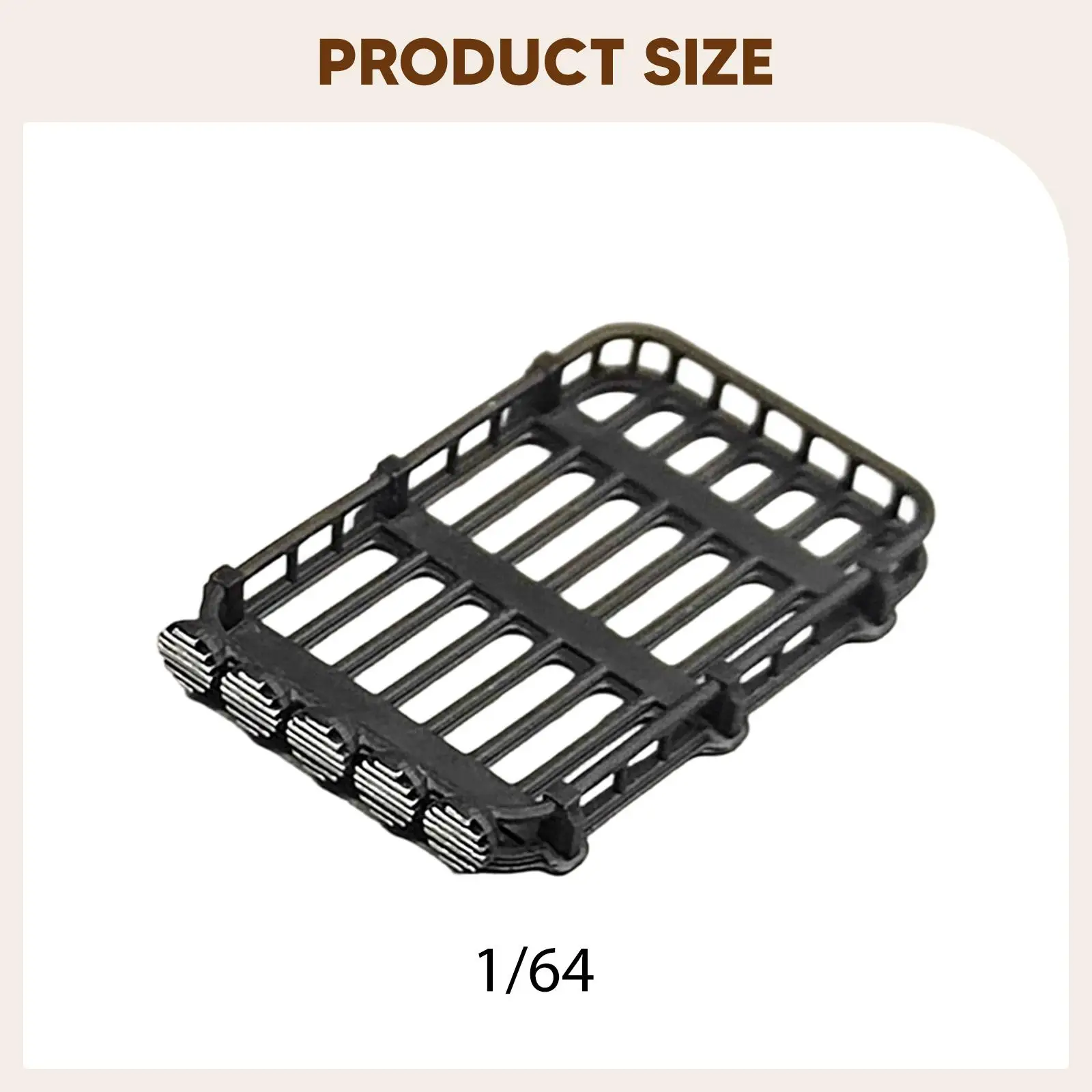 رف سقف واقعي من الراتنج بمقياس 1:64، إكسسوار مصغر لمجموعة السيارات المصغرة وبناء النماذج