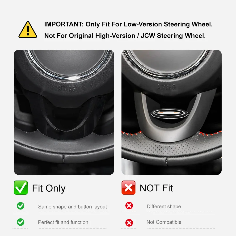Low Configuration to High Configuration Replacement Steering Wheel Decorative Shell For Mini Cooper F56 F55 F60 F54 2014-2021
