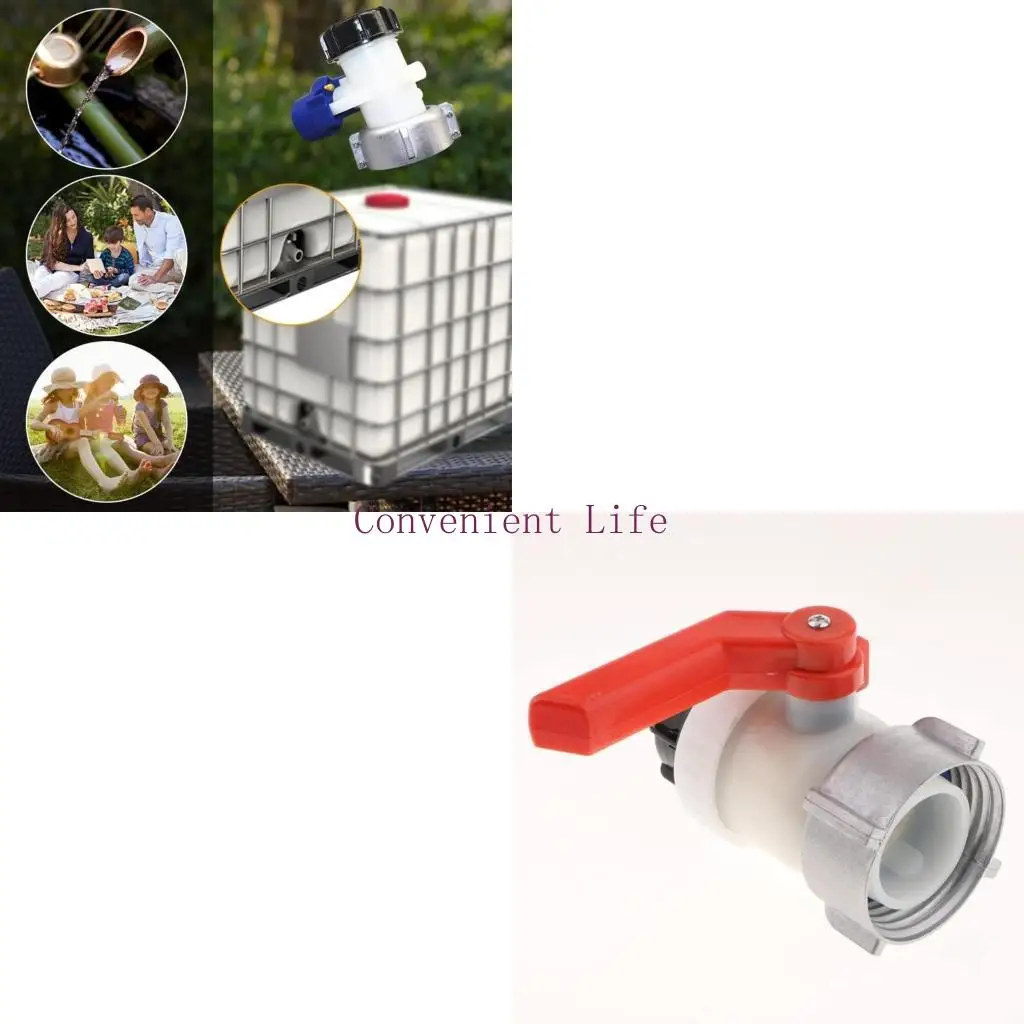 

L1EE Practical IBC Tank Valves 80mm Inlet 50mm Outlet Convenient Portable for Environmental Usage Liquid Storage Solution