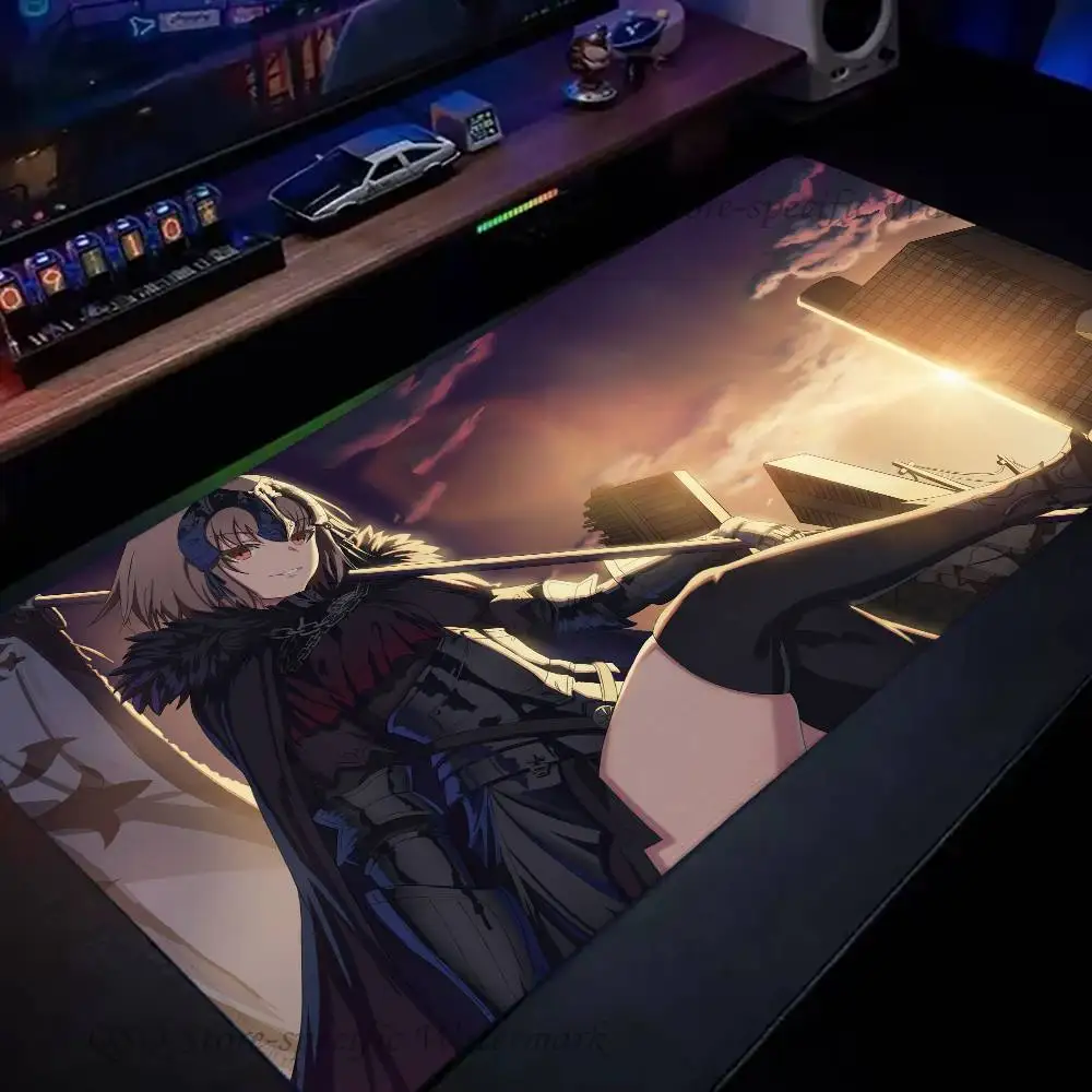 Jeanne Alter Anime Fate Grand Order Mousepad Non-slip Suitable For Office Computers Laptops E-sports Game Desk Mats XXL Keyboard