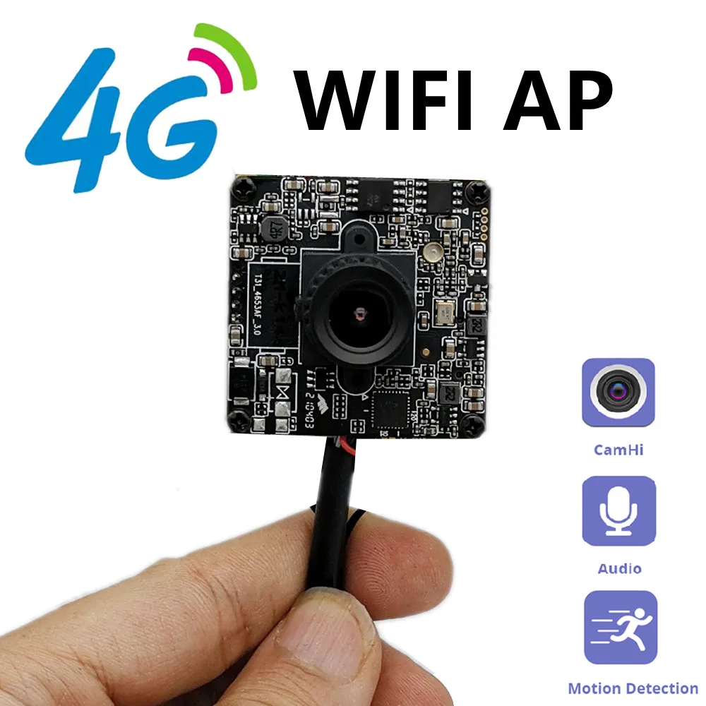 Telecamera 4G Pin Hole 720P 1080P 1940P Wifi Mini Telecamere IP P2P 3g Sim Card CCTV senza fili per Villa Antifurto Foresta Camera Detective