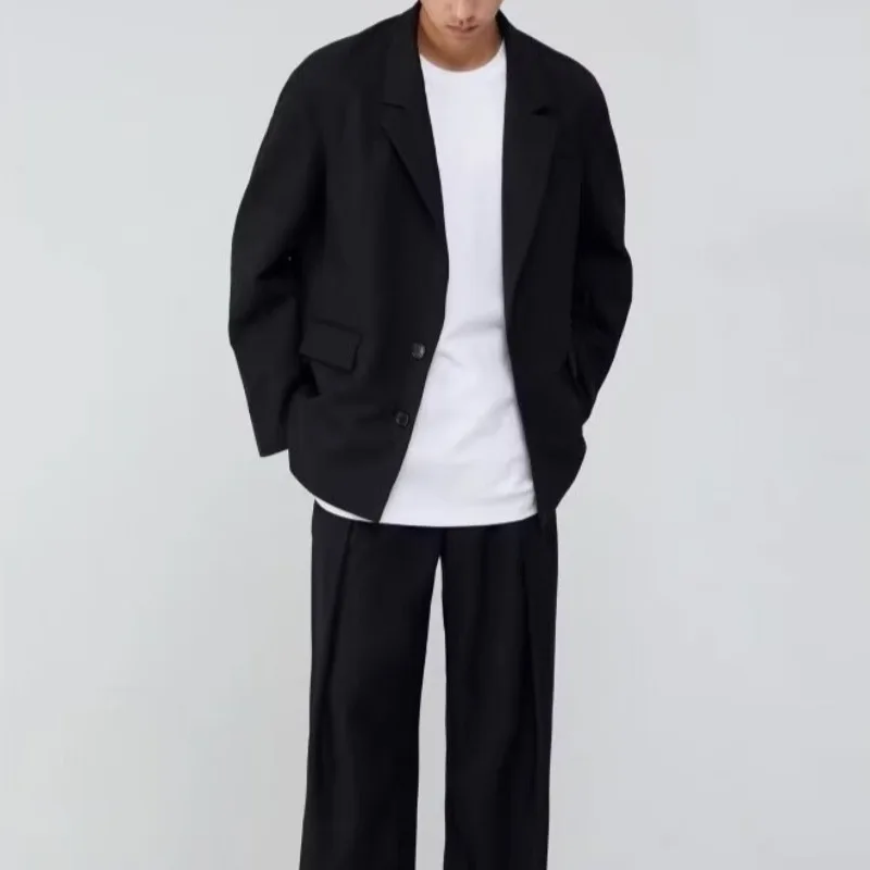 

Блейзеры женские черные однобортные свободные нишевые дизайны корейский стиль простые повседневные осенние топы OL темперамент модные универсальные