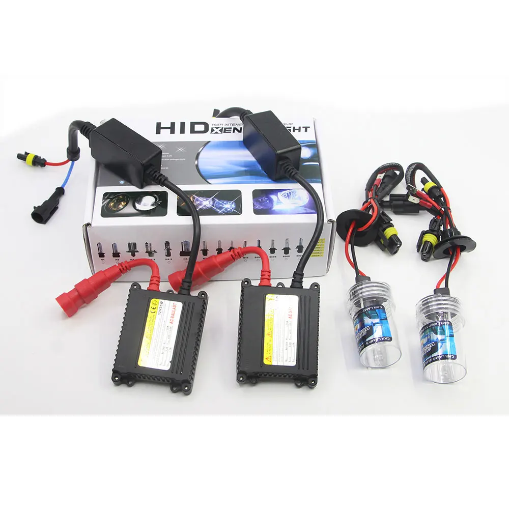 55W Xenon Light HID Kit Ballast + Bulb 3000K-10000K 12V Replacement Car Headlight Fog Light H1 H3 H7 H8 H9 H11 9005 HB3 9006 HB4