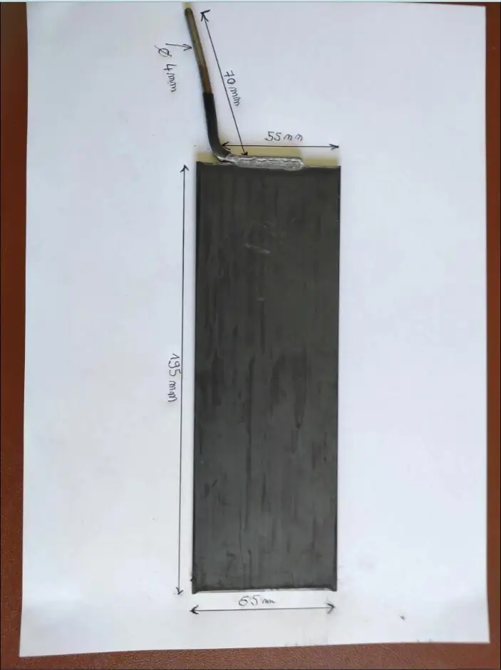 MMO-Titanium Anode Ru/Ir Coating, 2 with Connectivity and 3 without Connection