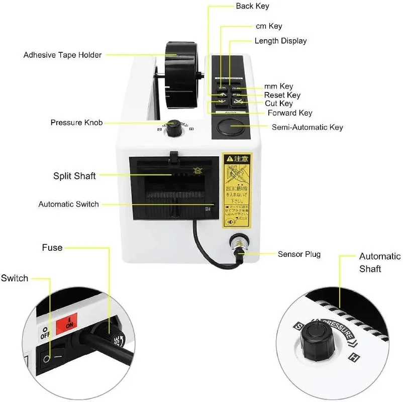 

Горячая продажа автоматического диспенсера ленты M-1000, машина для резки антипригарной ленты, упаковочная машина