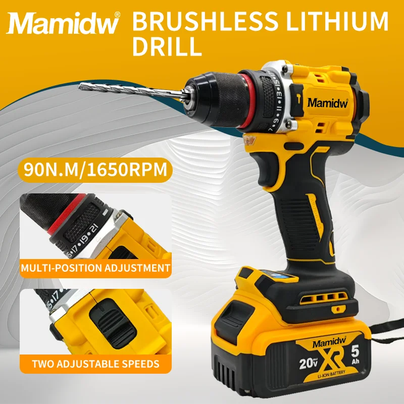 

Original DCD805 Brushless Impact Drill Cordless Electric Screwdriver Multi-Function Hand Drill 20V Power Tool For Dewalt Battery