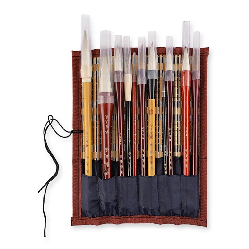 Calligraphy Brushes Chinese Calligraphy Brushes Detail Paint Brush With Organizer Bag Watercolor Brush