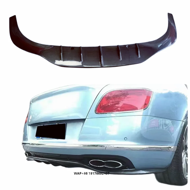 

For the 15-17 Continental GT Modified Carbon Fiber Rear Diffuser Body Kit Front Bumper Edge Side Skirts