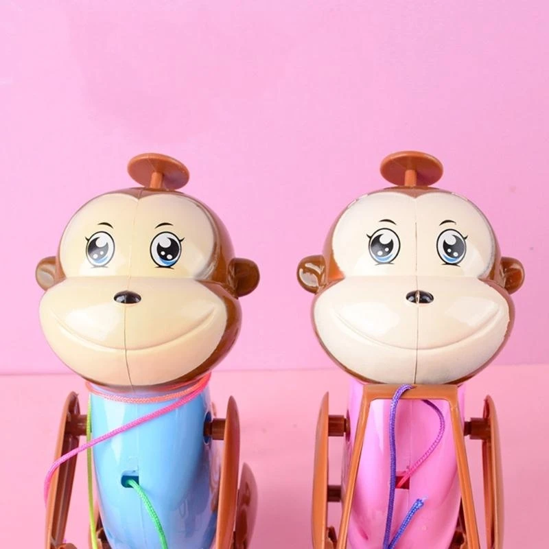 Y4qa nouveauté windup jouet dessin animé corde grimpe singe enfants jouet enrouler jouet plastique figurine cadeau Noël