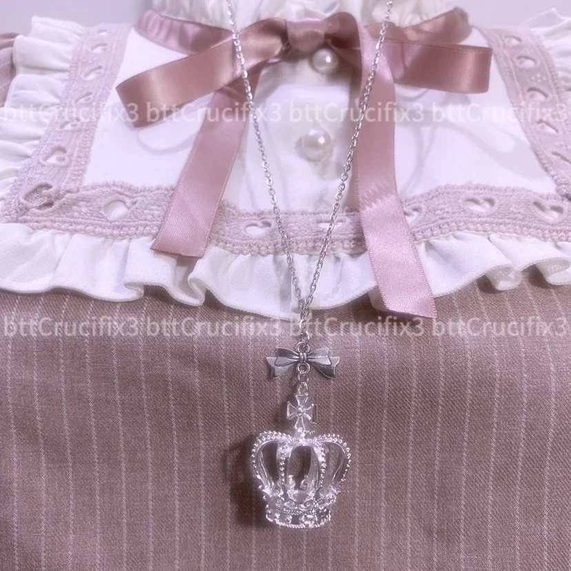 الأصلي اليدوية تاج صغير قلادة الثقافة الفرعية INS مجوهرات اكسسوارات من البر الرئيسى للصين مخزون AE صغير الحجم #2