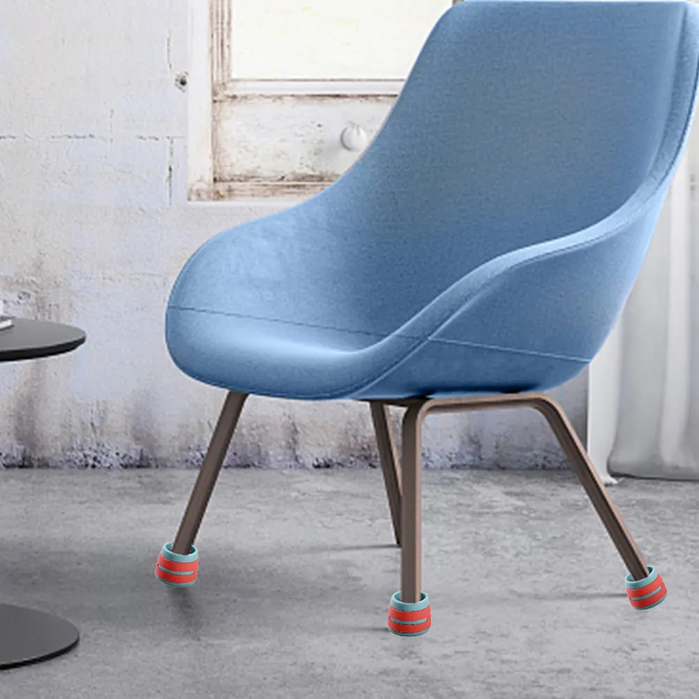 

12pcs Silicone Furniture Leg Covers Non Slip Desk Chair Table Legs Floor Protectors Home Bedroom Parquet Wood Laminate Tiles