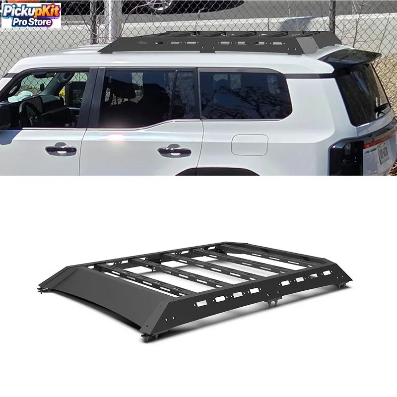 

Heavy-Duty Off-Road Half Roof Rack Cargo Basket (Aluminum+Steel) for LC250 4-Door