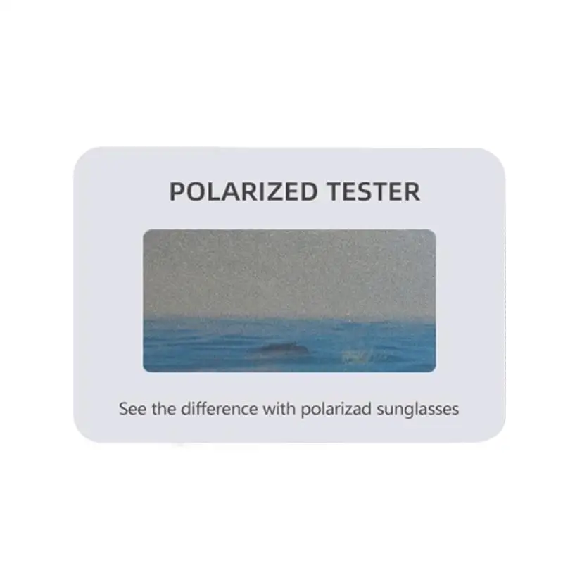 Y1UD Polarization แว่นกันแดด Tester, การ์ดทดสอบแว่นตาโพลาไรซ์, แว่นตาโพลาไรซ์ตรวจสอบอุปกรณ์เสริมกระดาษ, 6x4 ซม.
