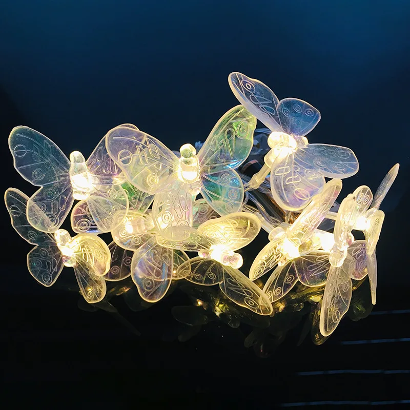 Butterfly String Lights Battery in Fairy String Lights Waterproof Extendable for Indoor Outdoor Wedding Party Decoration 582