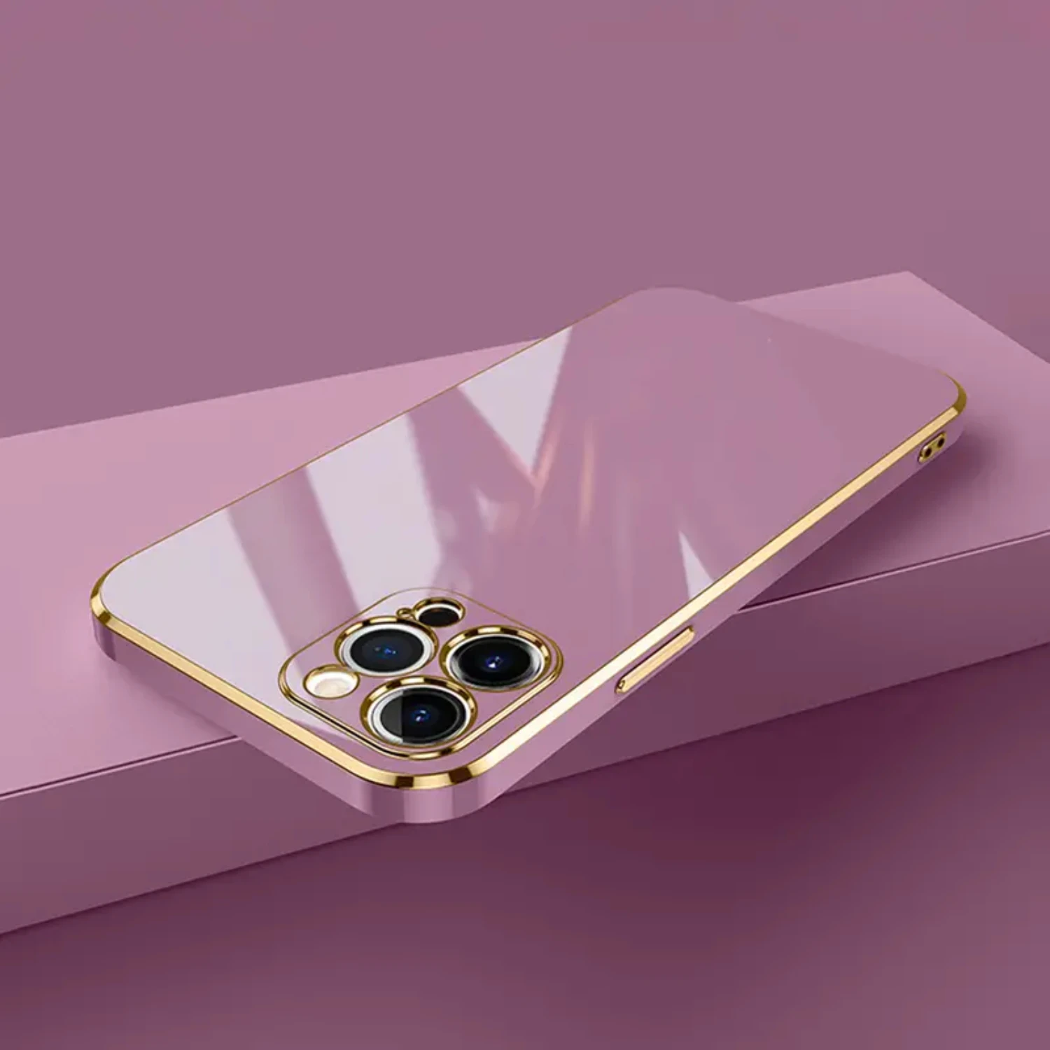 

Premium High-Quality Durable Luxury Stylish Electroplated Silicone Cover for iPhone - Stylish Plating Finish for Ultimate Protec