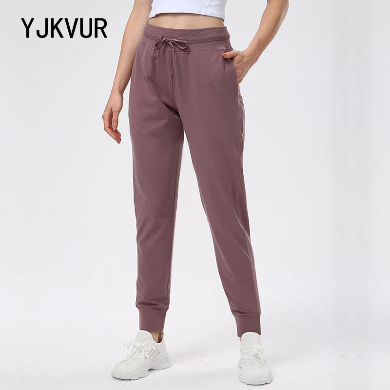 YJKVUR Women's Joggers Pants with Pockets Tapered Running Sweatpants Gym Sports Clothes Stretchy High Waist Athletic Yoga Pants