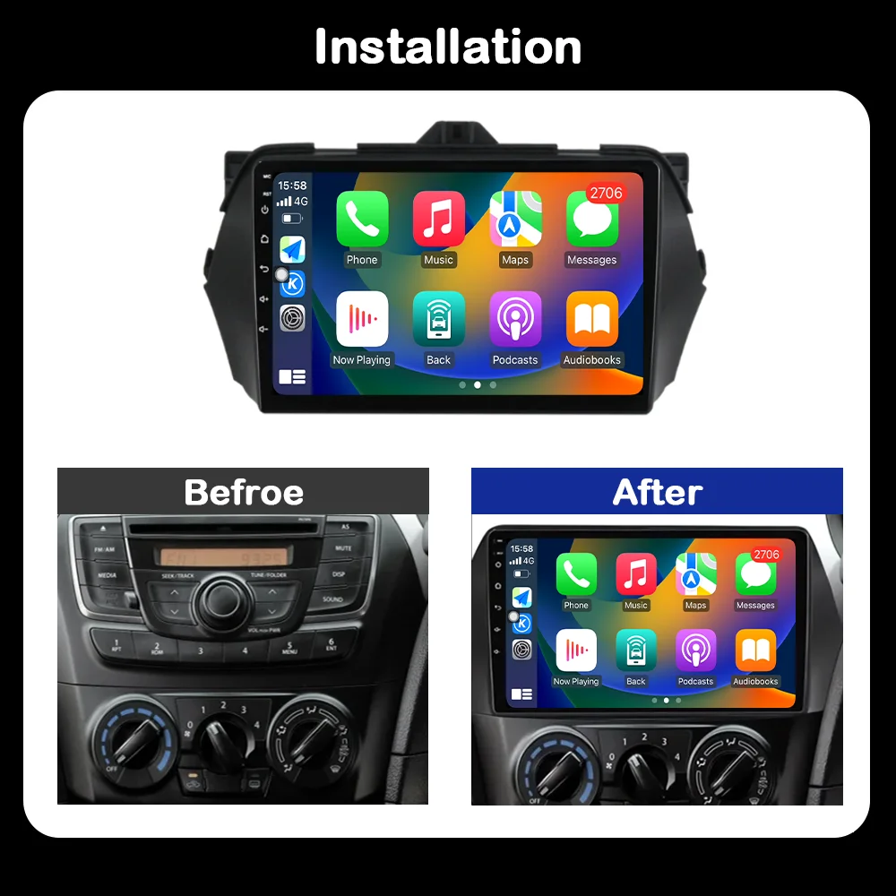 9 inch for Suzuki Alivio Ciaz 2014 2015 2016 - 2019 Car Radio Multimedia Player Android Auto Bluetooth GPS Navigation WIFI BT 4G