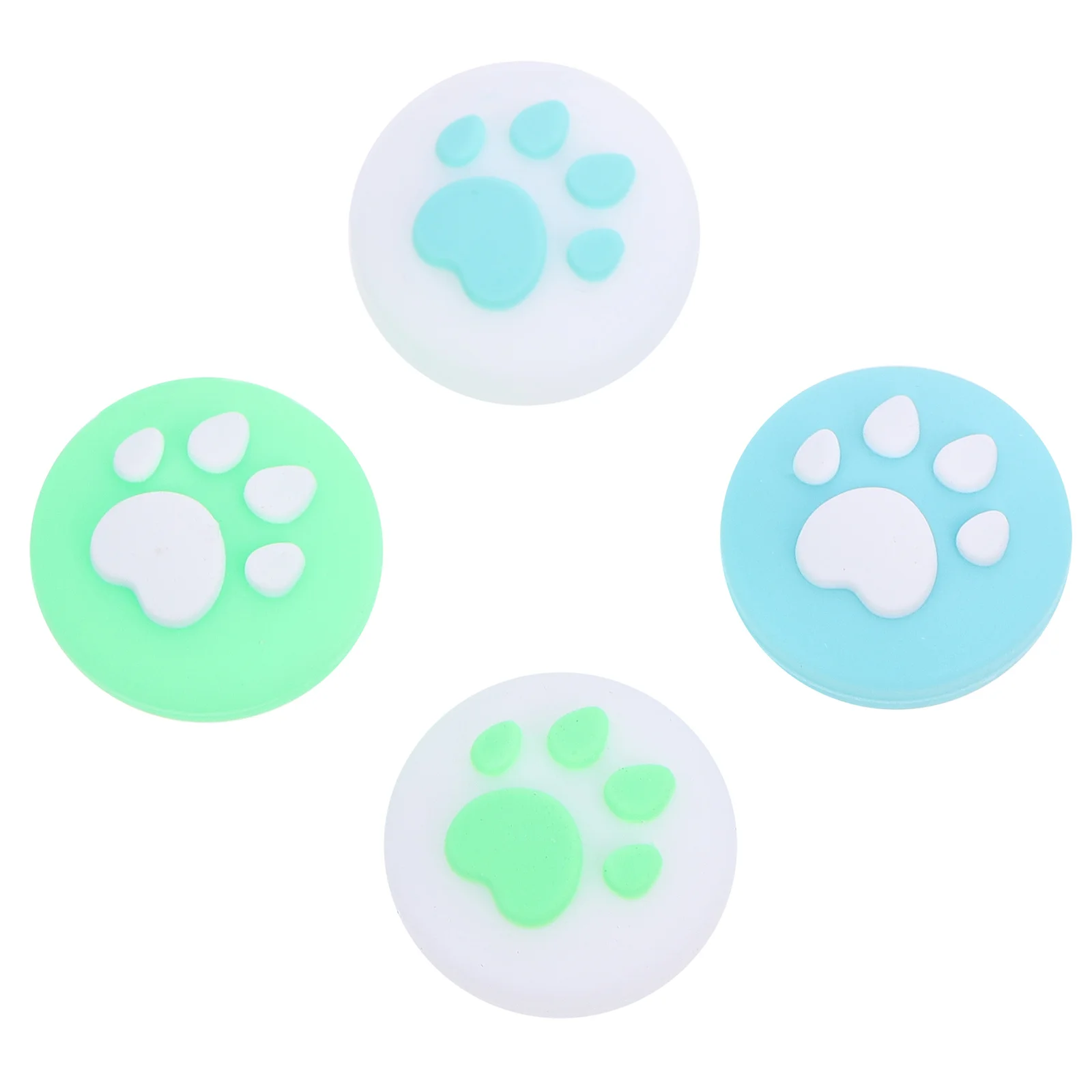 4 قطعة القط باو عصا التحكم قبعات واقية سيليكون الإبهام قبضة يغطي المضادة للانزلاق دائم الألعاب Thumbstick يغطي لوحدات التحكم #1