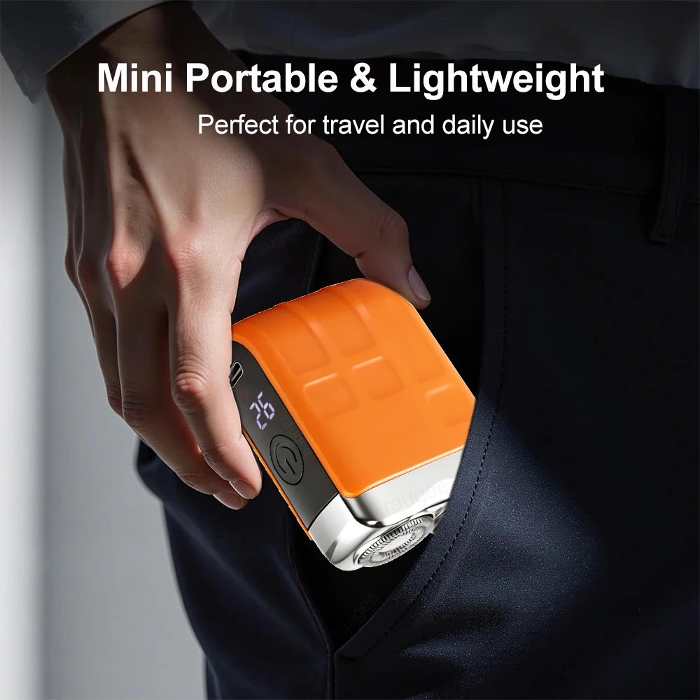 Electric Shaver for Men Mini Electric Razor Beard Trimmer USB Rechargeable Men's Shaving Machine Dual Blade Men Electric Razor image 6