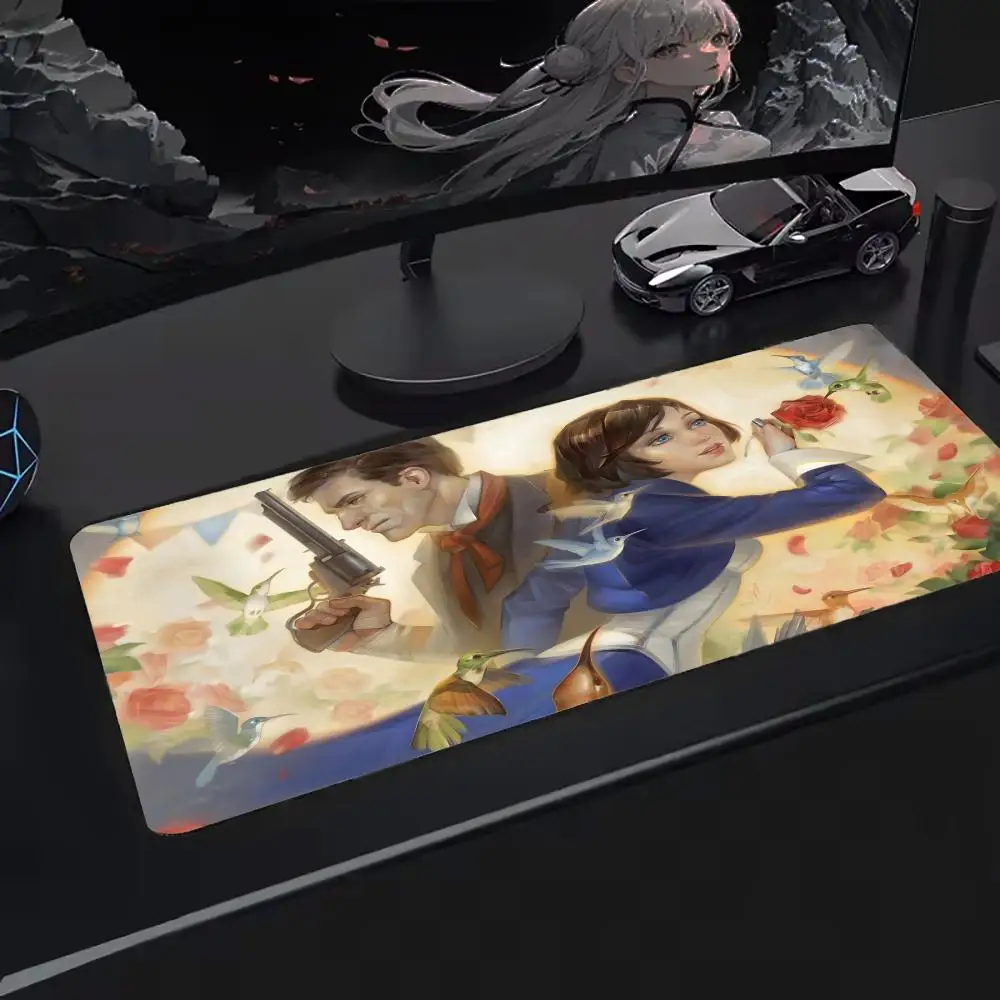 

Popular B-Bioshocks Infinites Mouse Pad Keyboard Desk Mats, Kawai Rubber, Non-Slip Desk Mat, XXL90x40cm