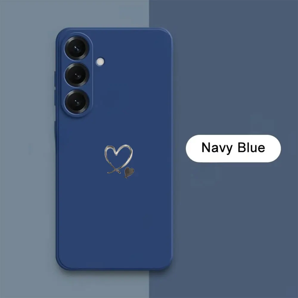 Love Heart Print Anti-Drop Phone Case For Samsung Galaxy S26 S25 Edge S24 S23 S22 S21 S20 Ultra Plus FE 2022 5G Silicone Cover - view 4