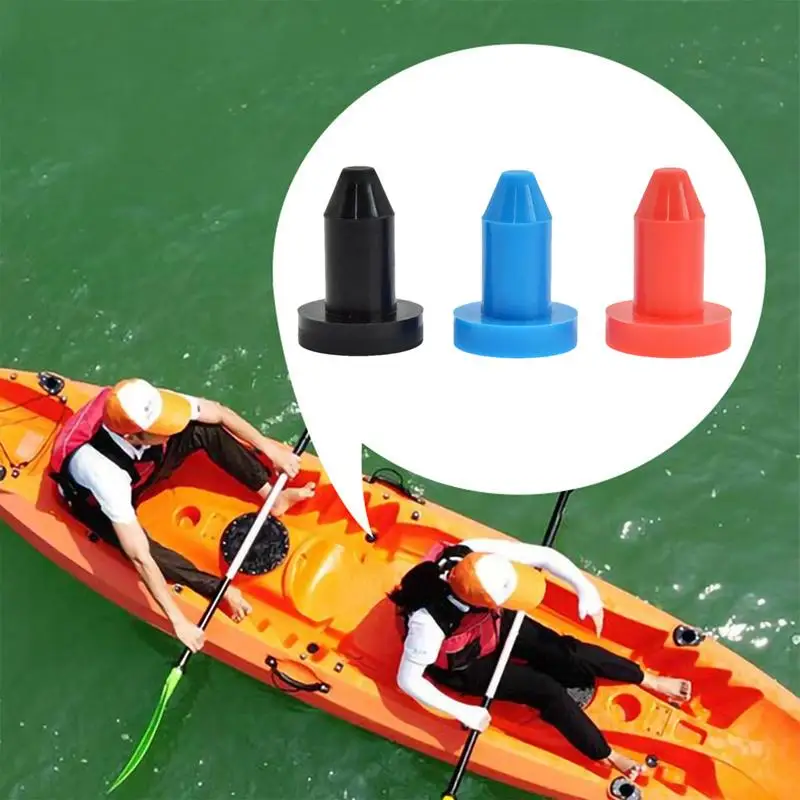 Silicone Kayak Plugs Silicone Drain Plugs For Canoe Multipurpose Kayak Accessories Wear-Resistant Canoe Plugs For Standard Kayak