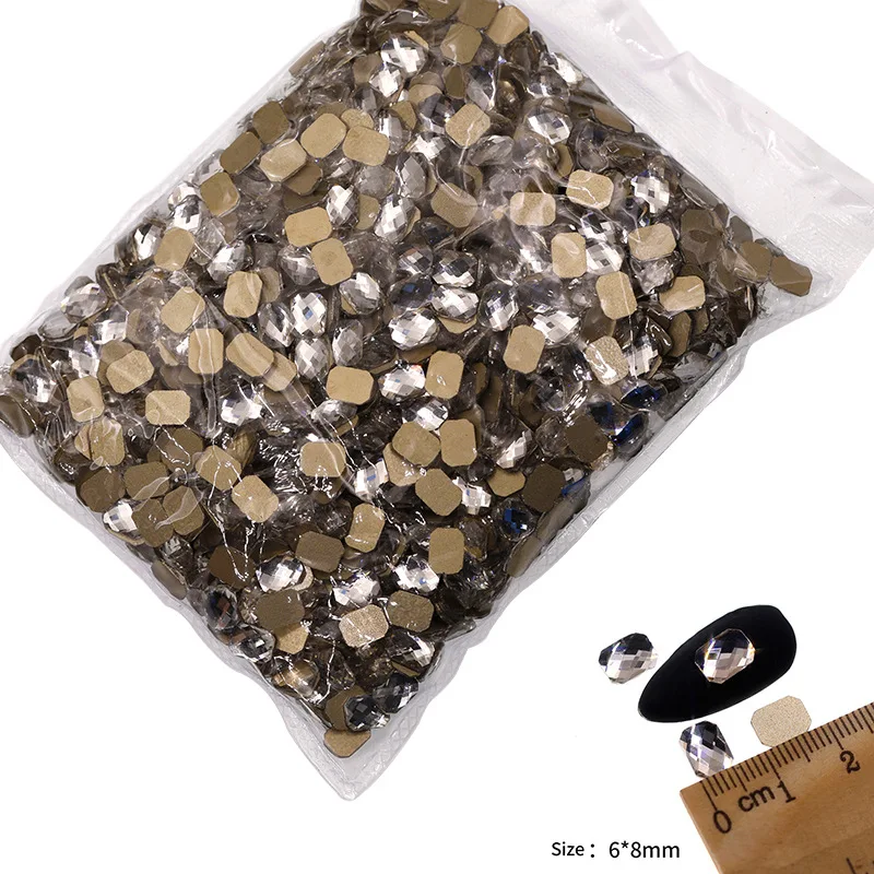 VDD P501-P540 Großhandel 1440 Stück Glas-Kristall-Strasssteine mit flacher Rückseite, Glitzersteine für Nagelkunst, DIY-Bastelarbeiten und Dekoration – Detail 12