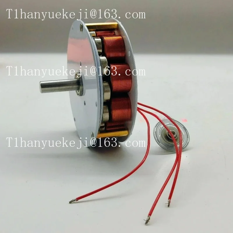 Miniature Disc-Type Iron-Core Generator Strong Magnetic Low-Speed High Power Generation Multi-Pole Three-Phase AC Generator