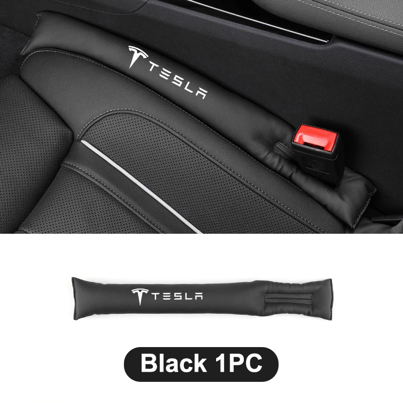 New Leather Car Seat Gap Filler Seat Gap Leak Proof Filling Plug Strip For Tesla Model S Model X Model Y Model 3 Roadster SpaceX