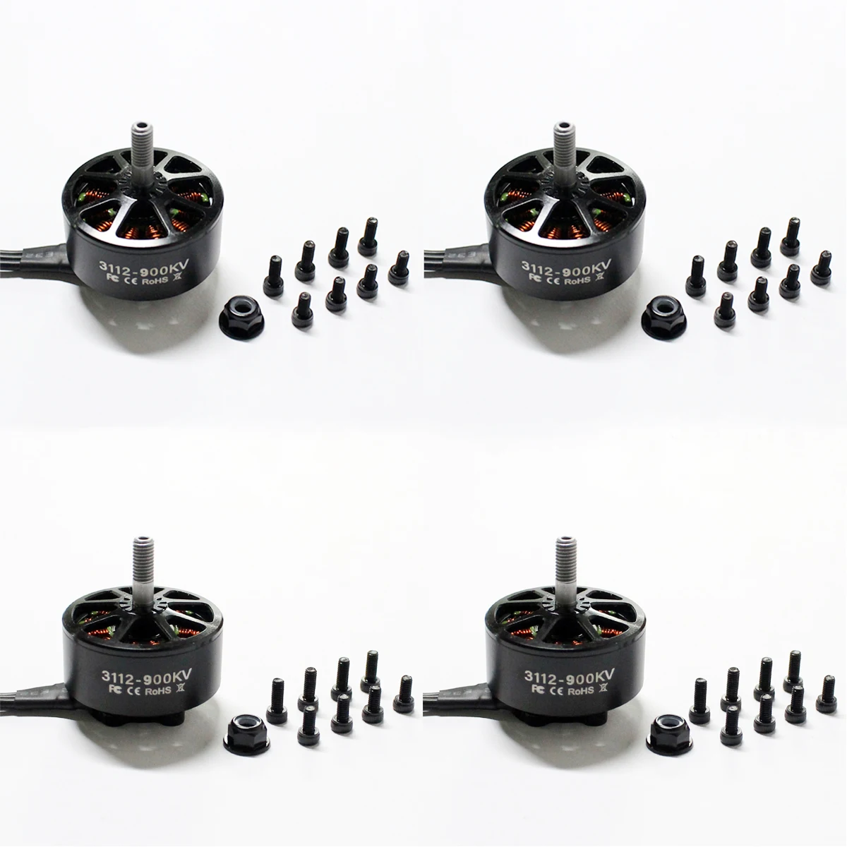 1/4 قطعة Dogmang 3112 900kv فرش السيارات ل Fpv الطائرة بدون طيار 3-6s يبو 5 مللي متر رمح متوافق مع 8-10 بوصة الدعائم X8 X9 X10 طويلة المدى