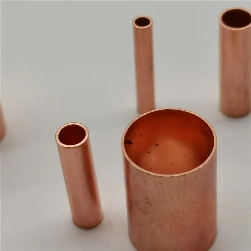 100pc GT 1.5MM2MM2.5MM3MM4MM5MM6MM8MM copper connection pipe joint small copper pipe copper connection copper terminal buckle