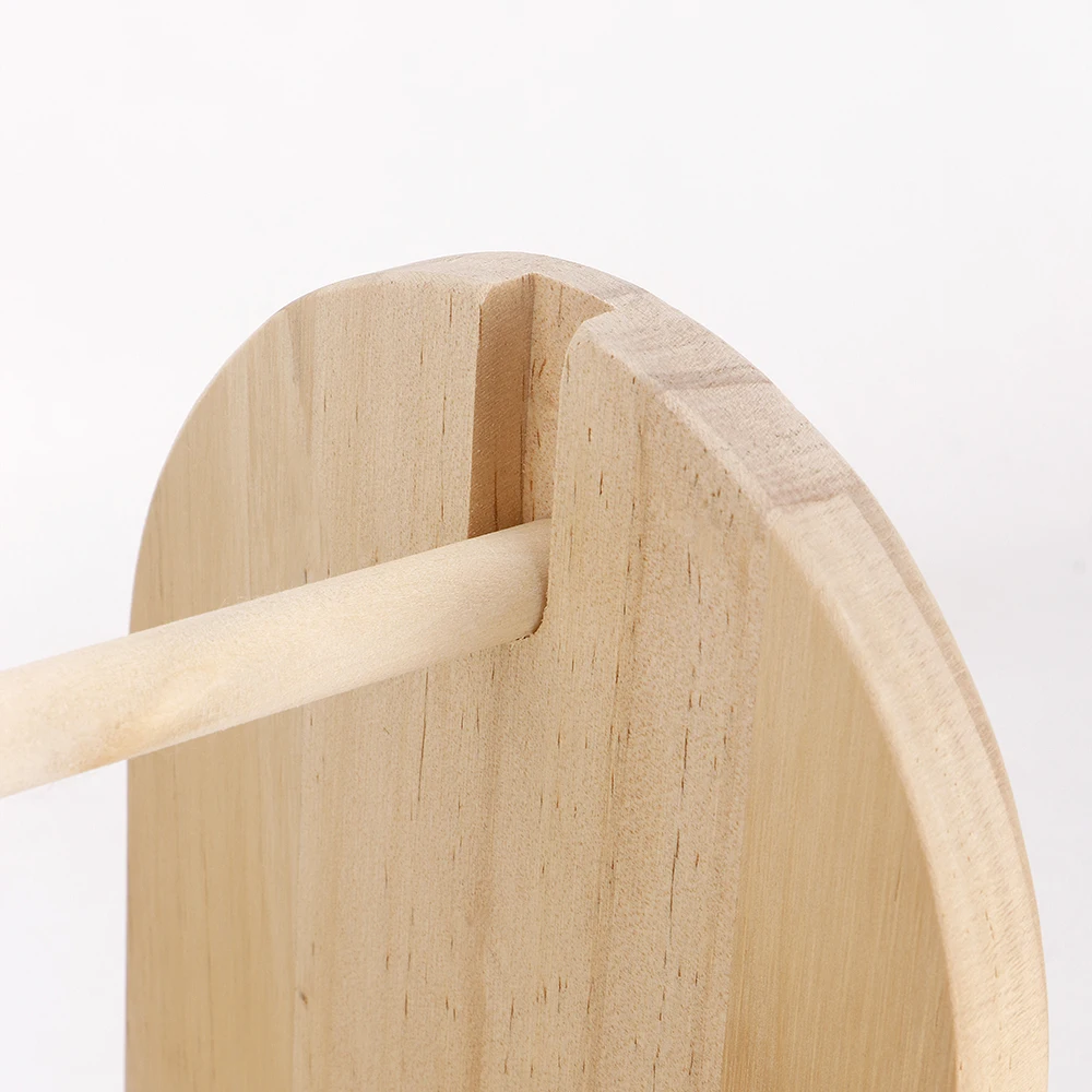 QJH Single Revolving Yarn Ball Holder - Wooden Crochet Yarn Holder or Storage - Crochet Yarn Ball Knitting & Crochet Supplies