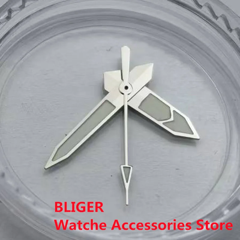 BLIGER New NH35a Hands Japan Super C3 Green Luminous Watch Pointer Fit  NH35 NH36 Movements Watchparts For Watch Modified image 4