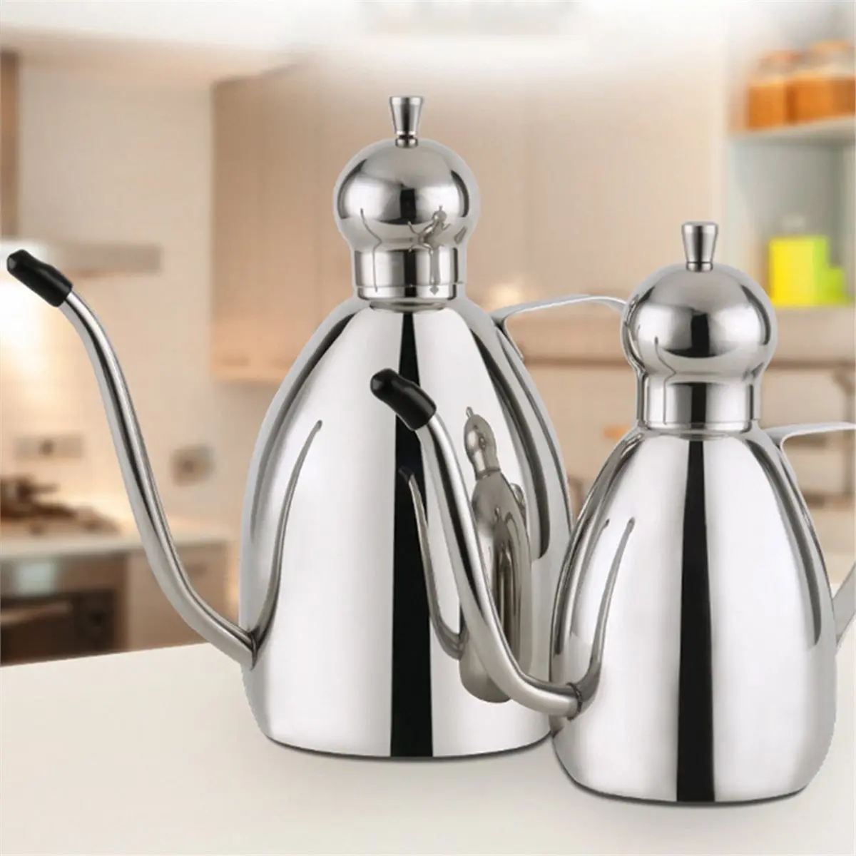 

Масляный горшок из нержавеющей стали, барабанный герметичный контейнер для приправ с крышкой, кухонный инструмент для приготовления соевого соуса, 500 мл